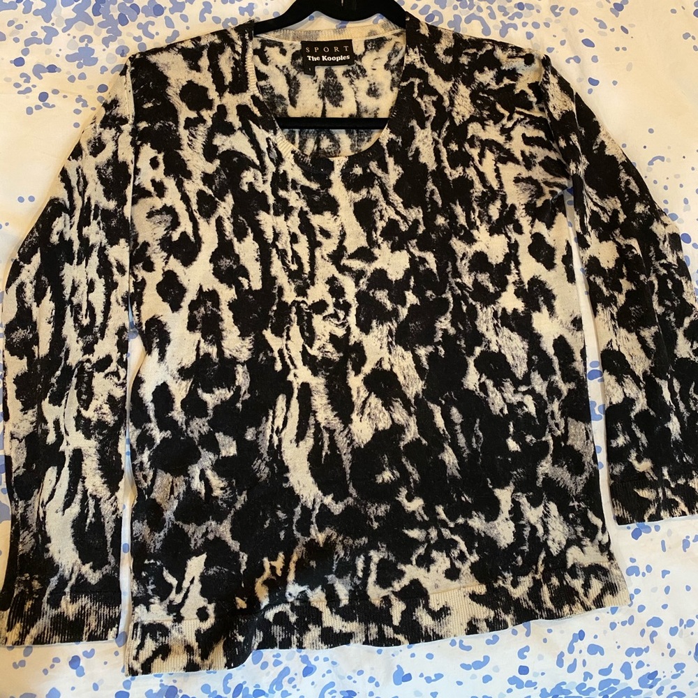 The Kooples Sport Merino Wool Leopard Sweater